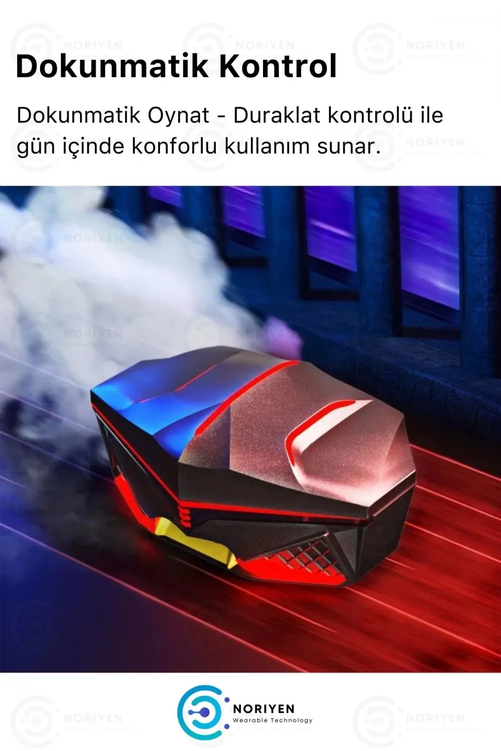 K98 Pro Oyuncu Hd Ses Mikrofonlu Işıklı Metal Kasa İos Android Uyumlu Bluetooth Kablosuz Kulaklık