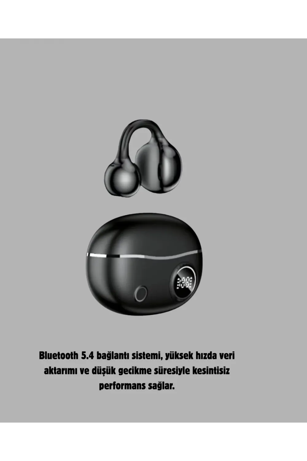 Kablosuz Açık Kulak Kulaklık Bluetooth 5.4 Type-c Hızlı Şarj 30 Saat