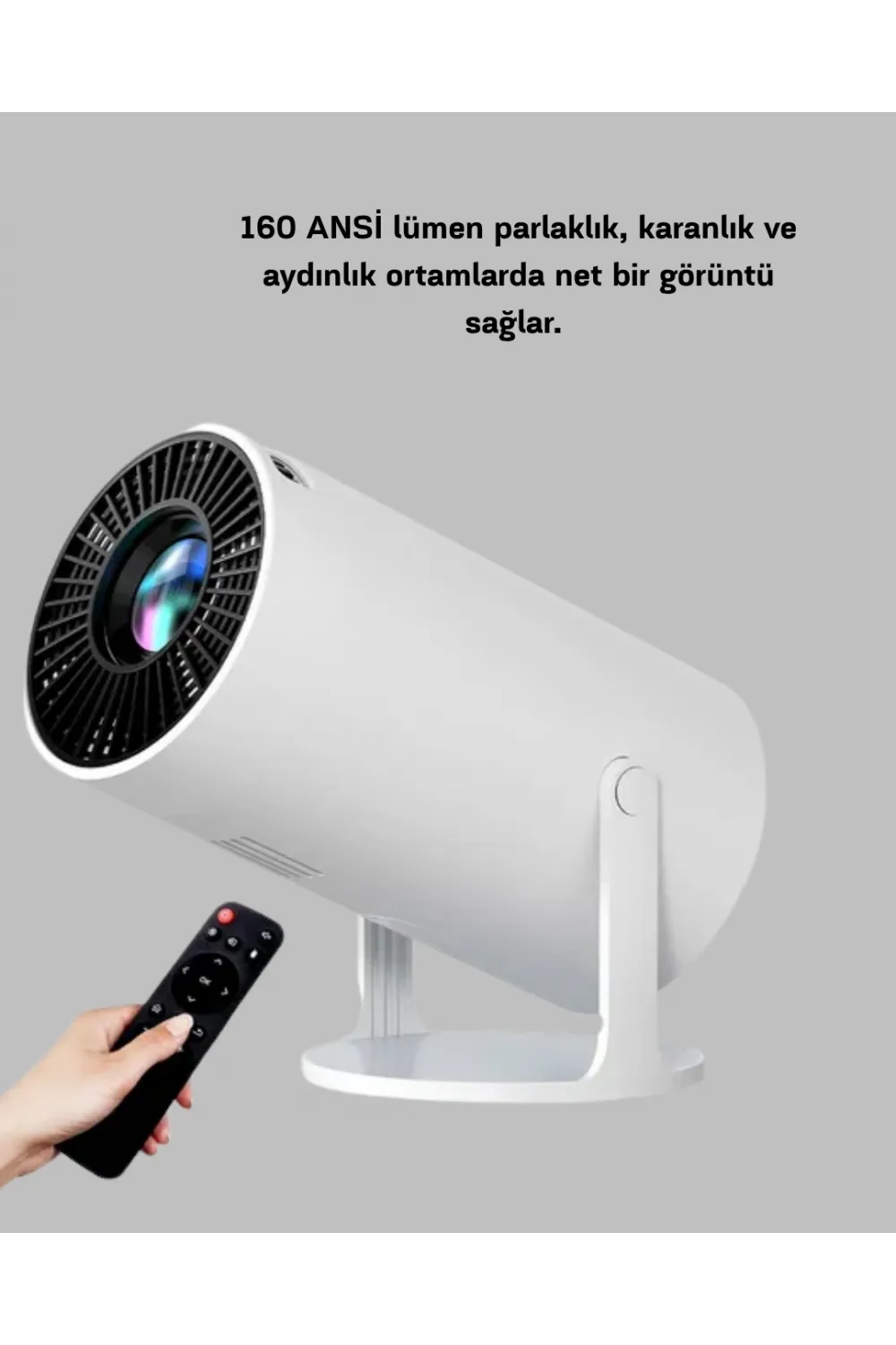 Kablosuz Bağlantılı Full Hd Ev Sinema Projeksiyonu 160 Ansı Lümen