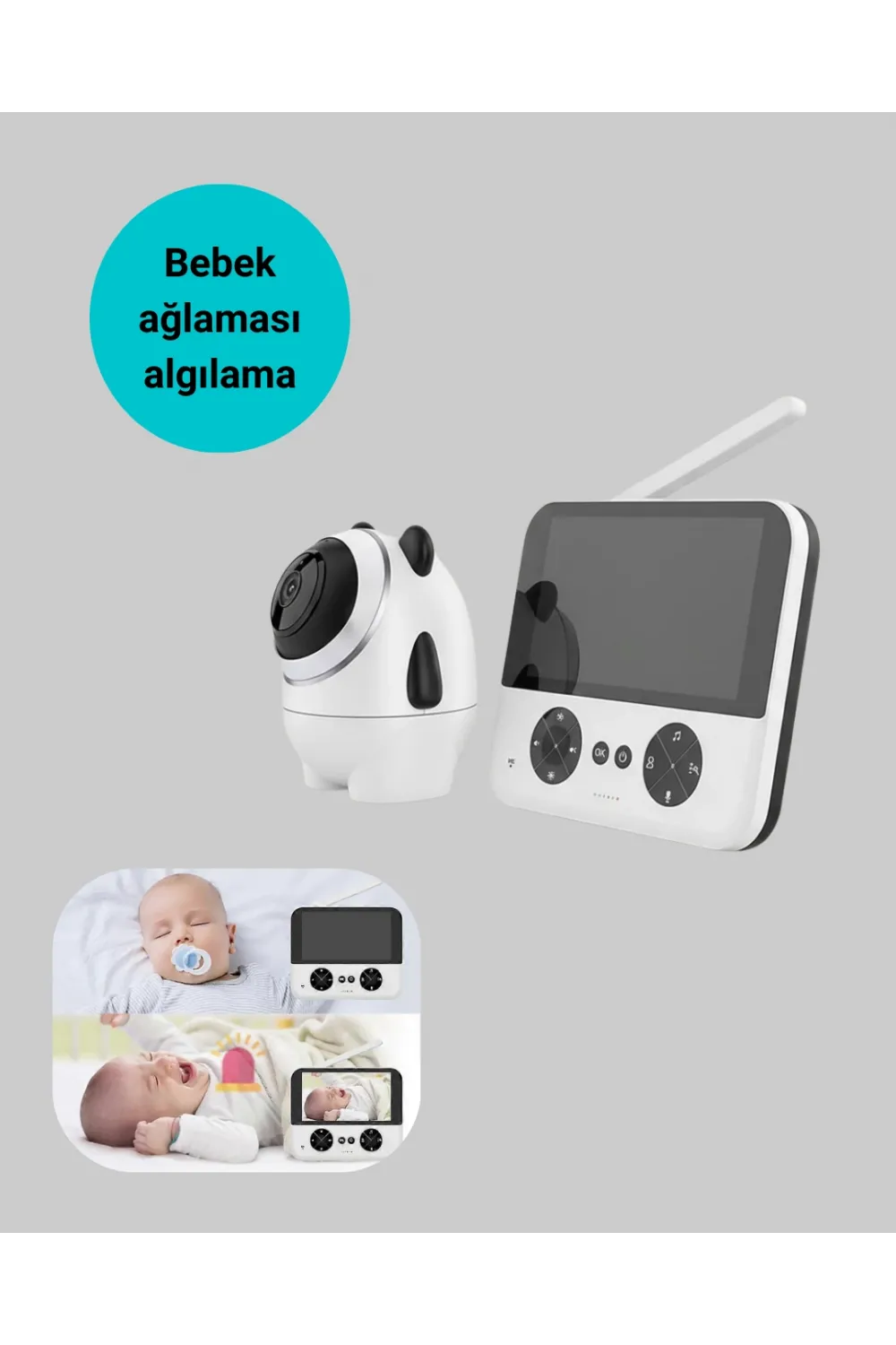 Kablosuz Bebek Monitörü 720p Görüntü Ve Geniş Ekran