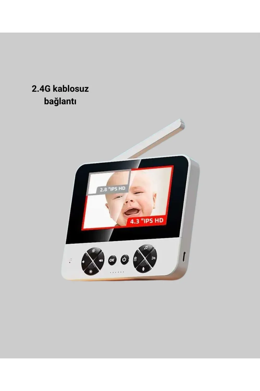 Kablosuz Bebek Monitörü 720p Görüntü Ve Geniş Ekran