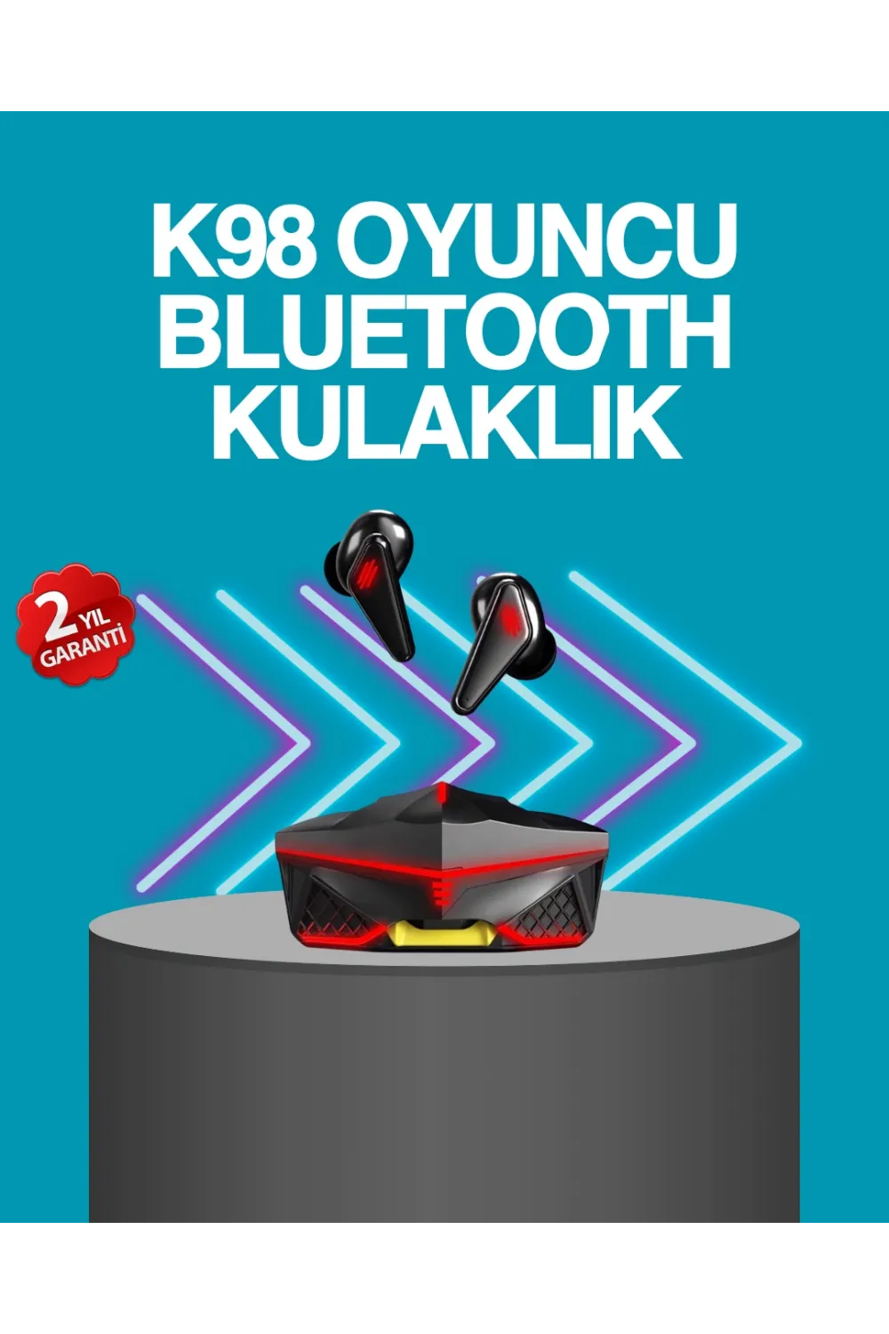 Kablosuz Bluetooth 5.0 Metal Kasa Gaming Kulaklık