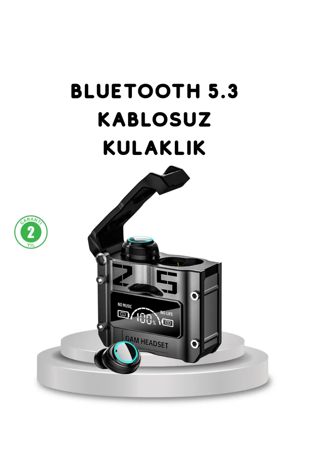 Kablosuz Bluetooth 5.3 Kulaklık – Aktif Gürültü Engelleme Ve Gecikmesiz Oyun Modu