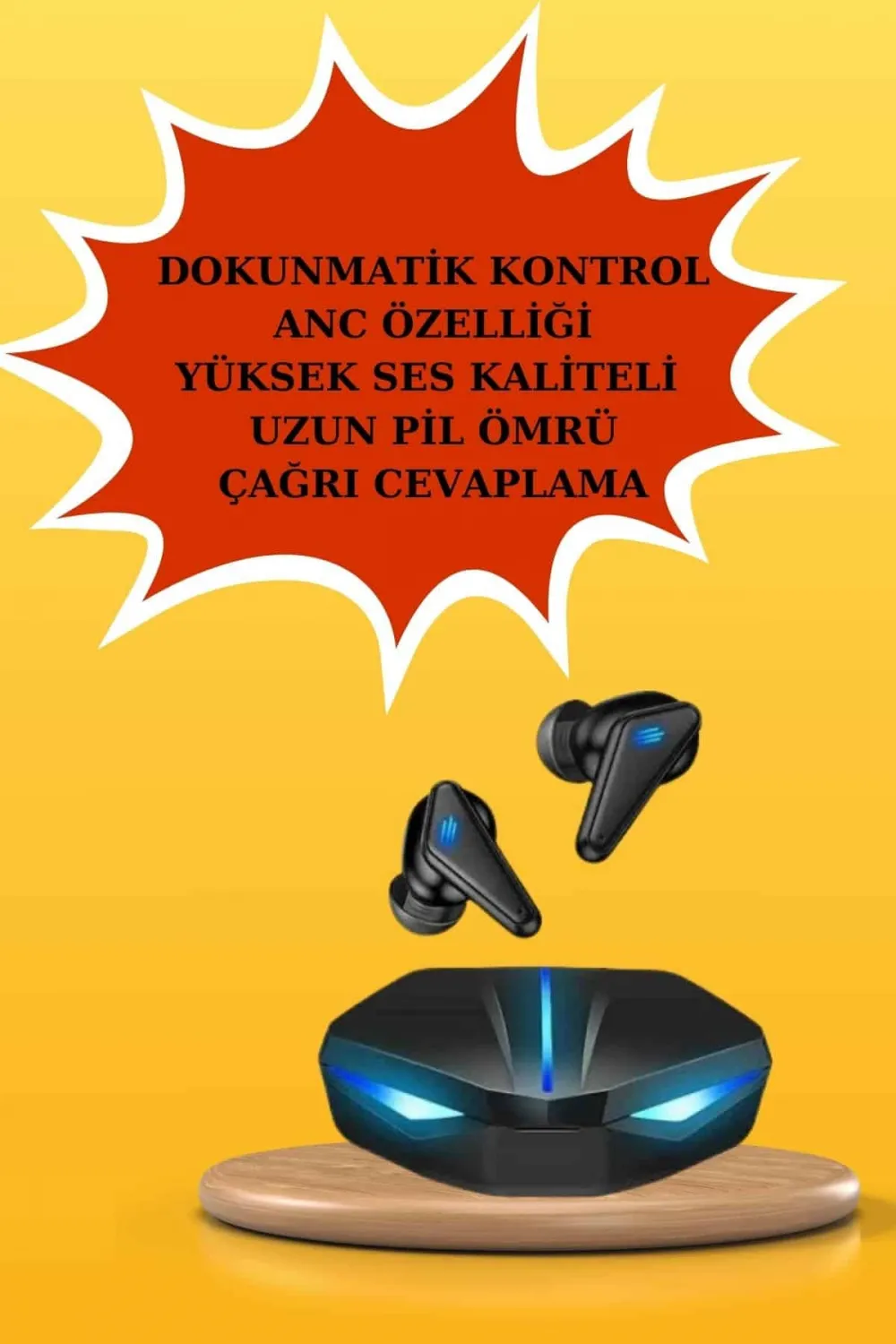 Kablosuz Bluetooth Bağlantılı Kulaklık Ve Dokunmatik Ekran Akıllı Saat Arama Cevaplama