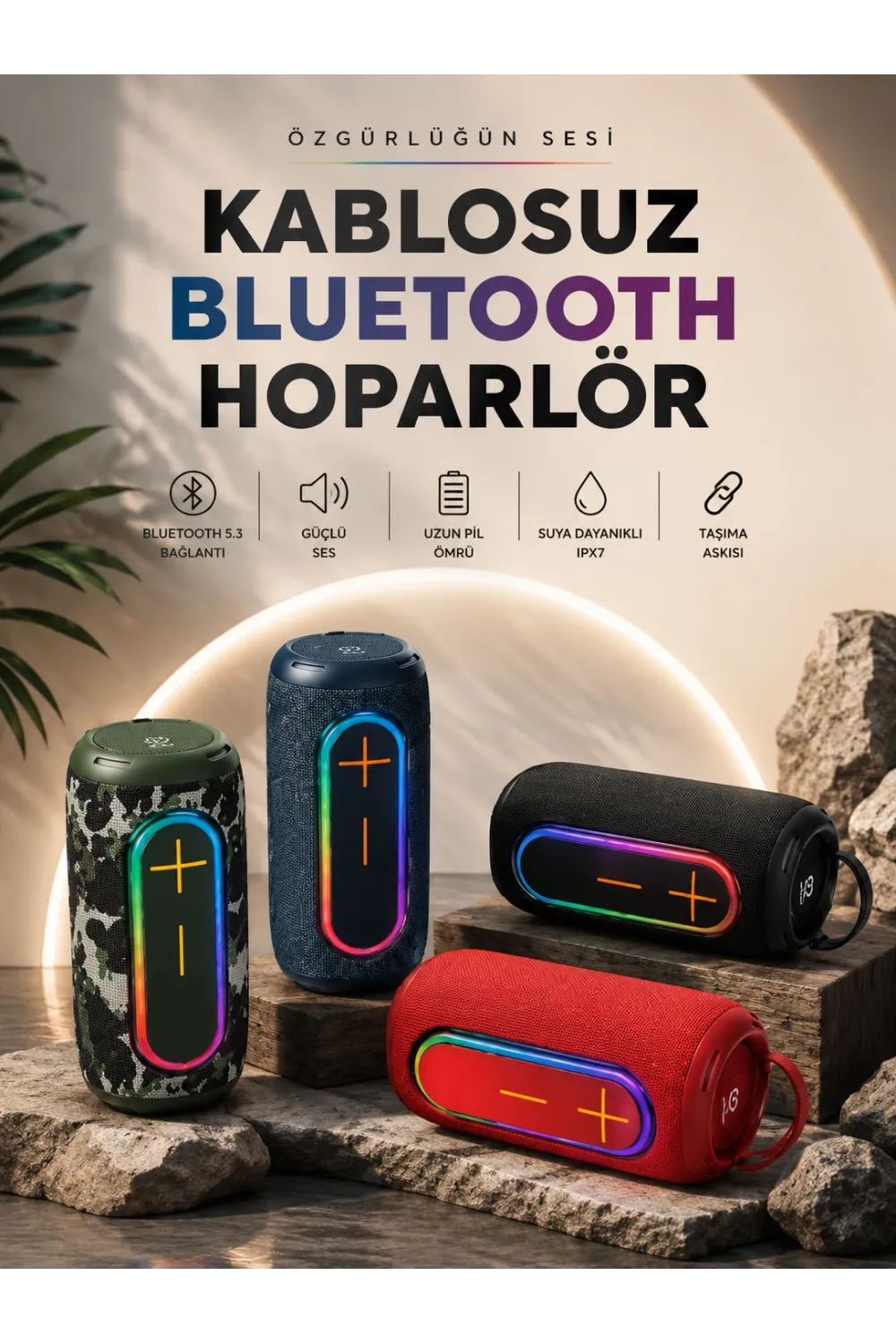 Kablosuz Bluetooth Hoparlör Taşınabilir