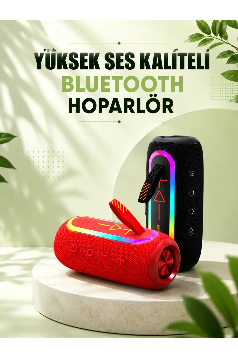 Kablosuz Bluetooth Hoparlör Uzun Pil Ömrü Taşınabilir