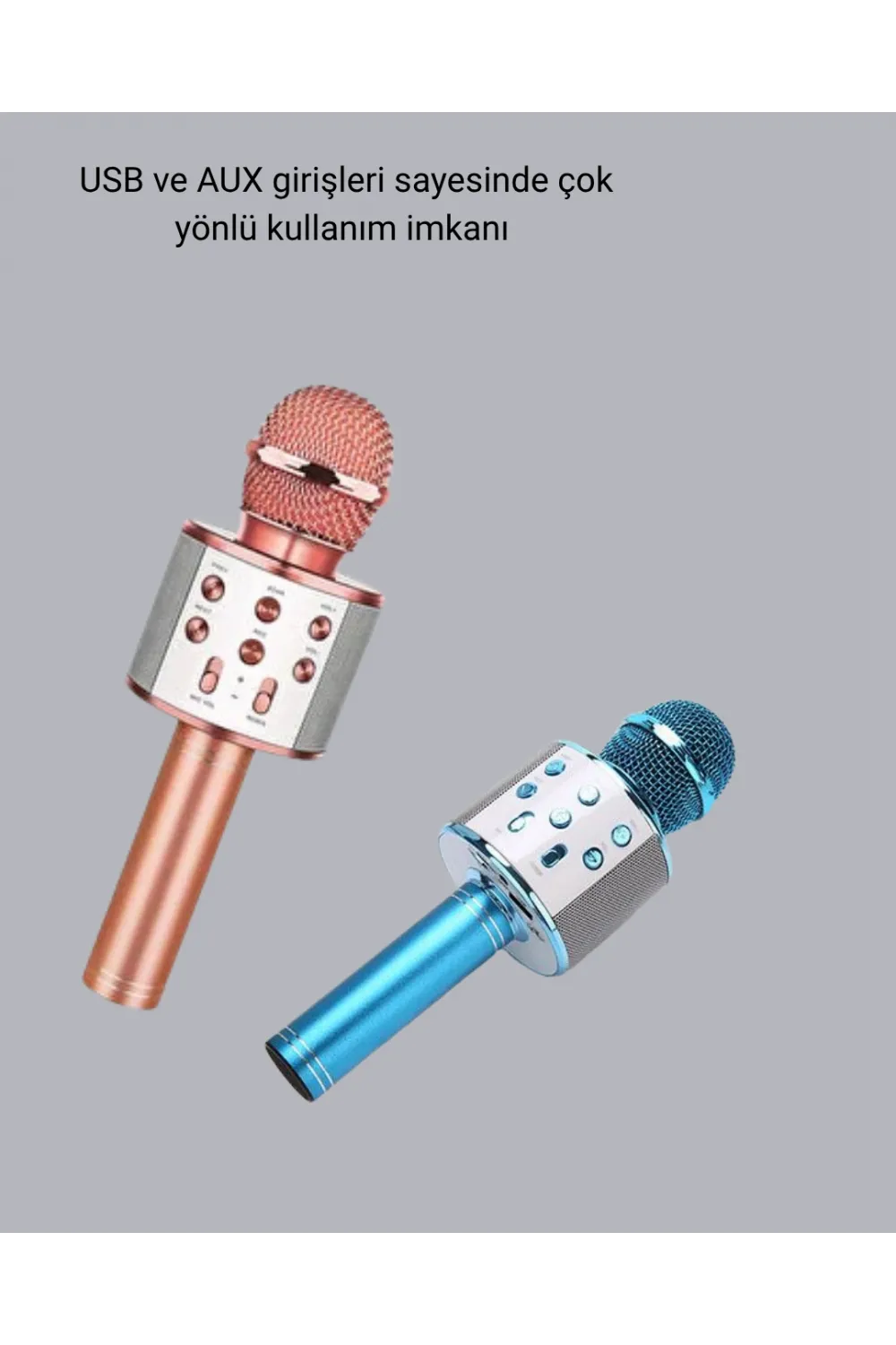 Kablosuz Bluetooth Karaoke Mikrofon  Yankı Efektli