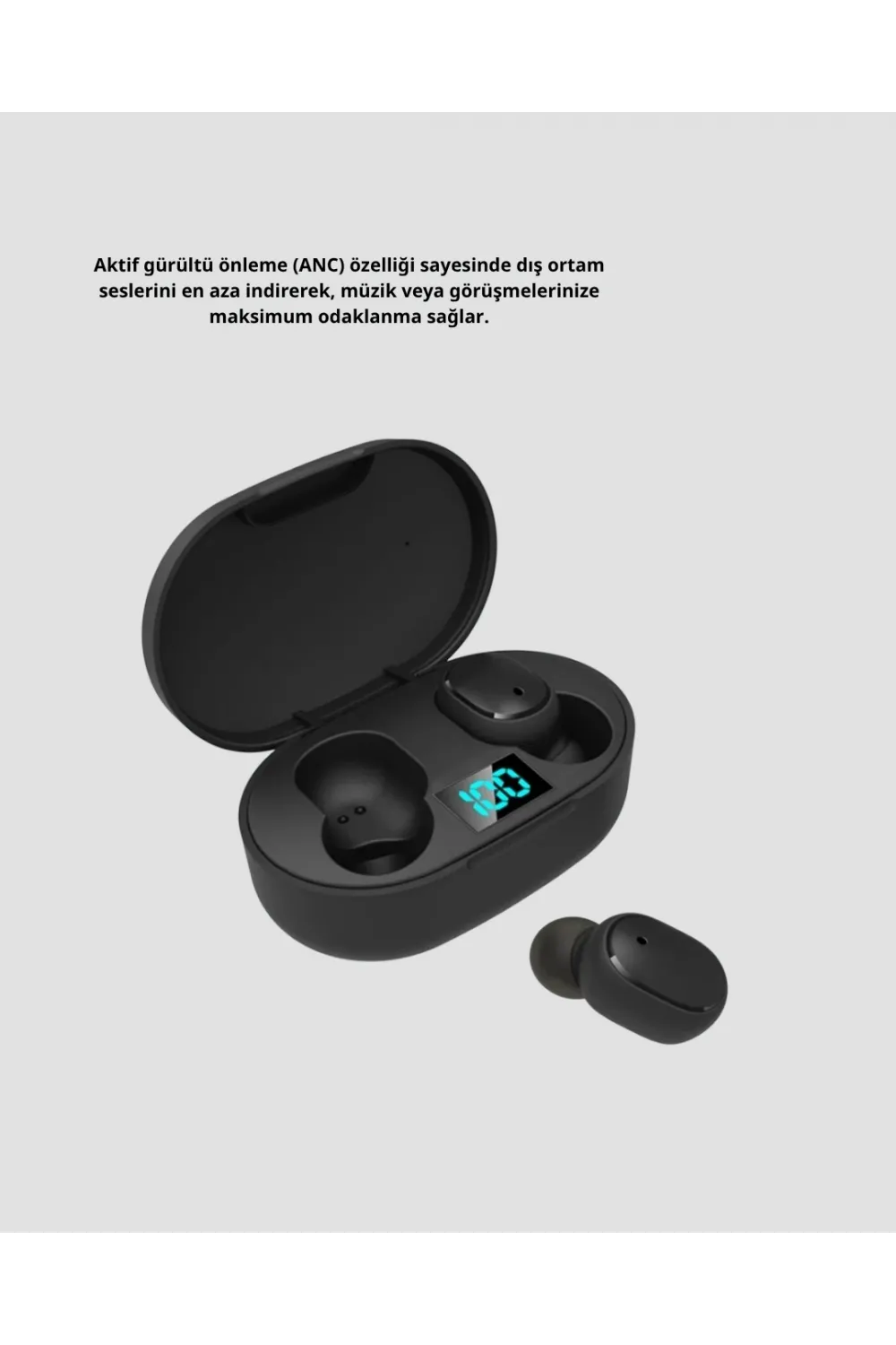 Kablosuz Bluetooth Kulaklık – Gürültü Önleyici, Suya Dayanıklı, Mikrofonlu, Uzun Pil Ömürlü