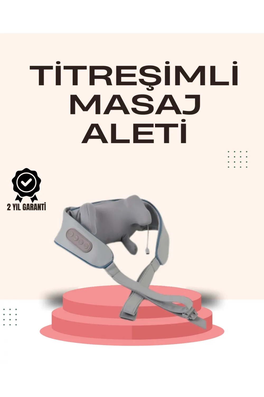 Kablosuz Boyun Ve Omuz Masaj Aleti | Isıtmalı Ve Yoğurmalı