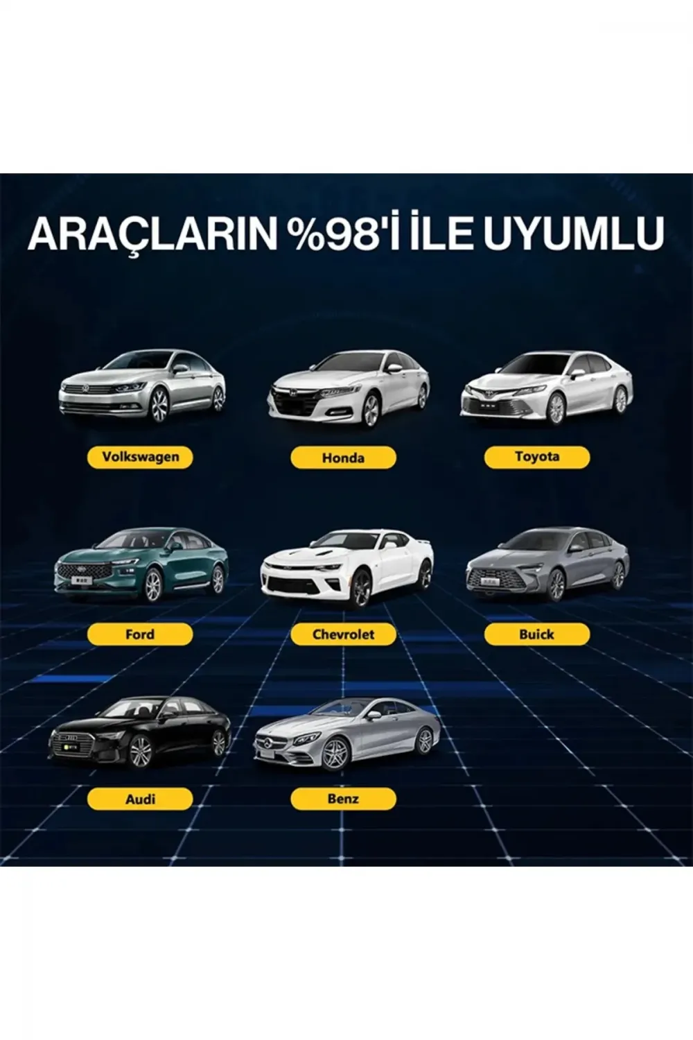 Kablosuz CarPlay & Android Auto Adaptörü  Apple ve Android Cihazlar İçin Evrensel Wireless Carplay Çevirici