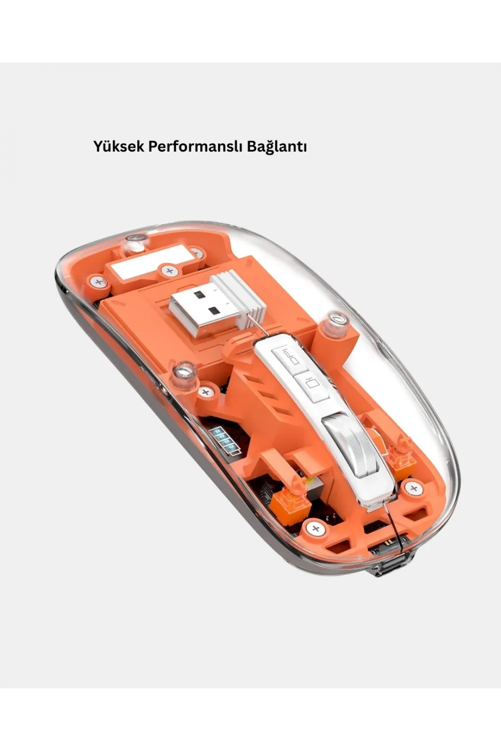 Kablosuz Çift Modlu Mouse – Bluetooth 5.0 + 2.4ghz