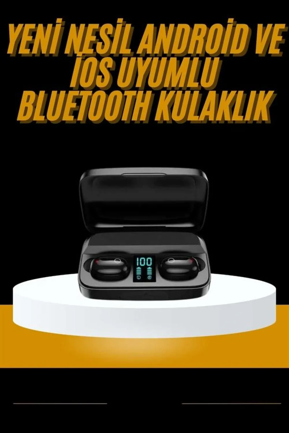 Kablosuz Dijital Göstergeli Çağrı Cevaplayabilen Tws 5.0 Bluetooth Kulaklık