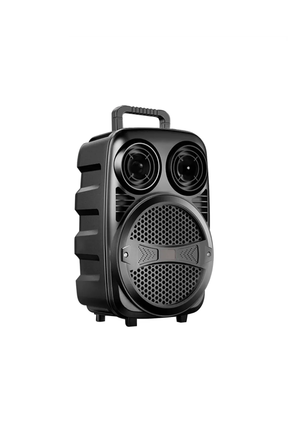 Kablosuz Karaoke Hoparlör Mikrofonlu Rgb Işıklı Bluetooth Speaker Usb Tf Kart Destekli