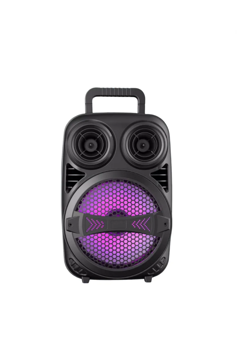 Kablosuz Karaoke Hoparlör Mikrofonlu Rgb Işıklı Bluetooth Speaker Usb Tf Kart Destekli