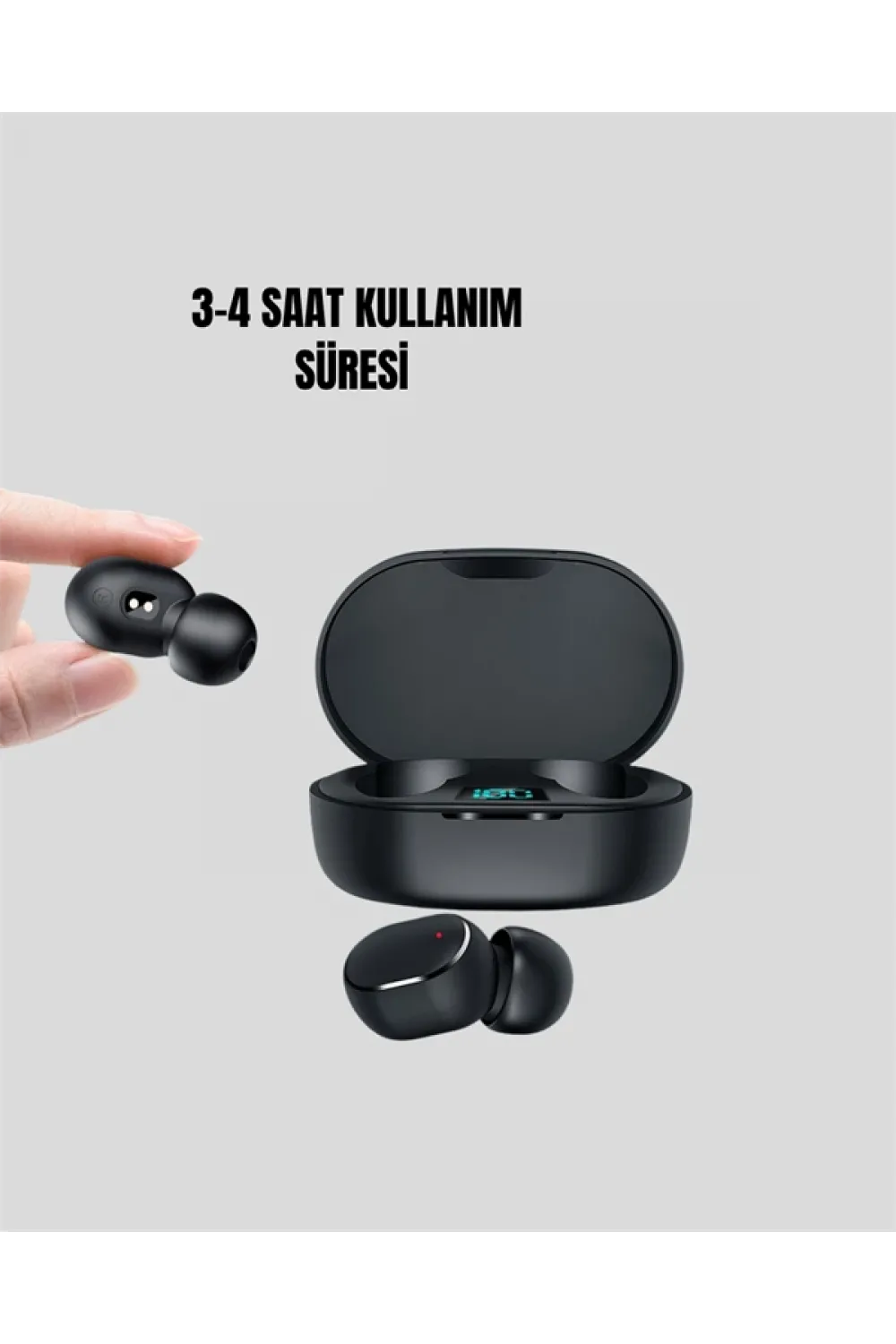 Kablosuz Kulak İçi Bluetooth Kulaklık Stereo Dokunmatik Kontrollü Kulaklık