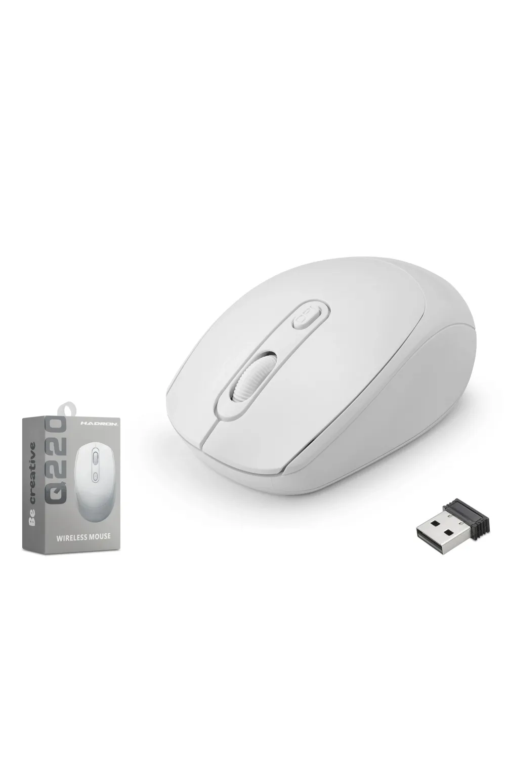 Kablosuz Mouse 1600 Dpi Beyaz Q220W