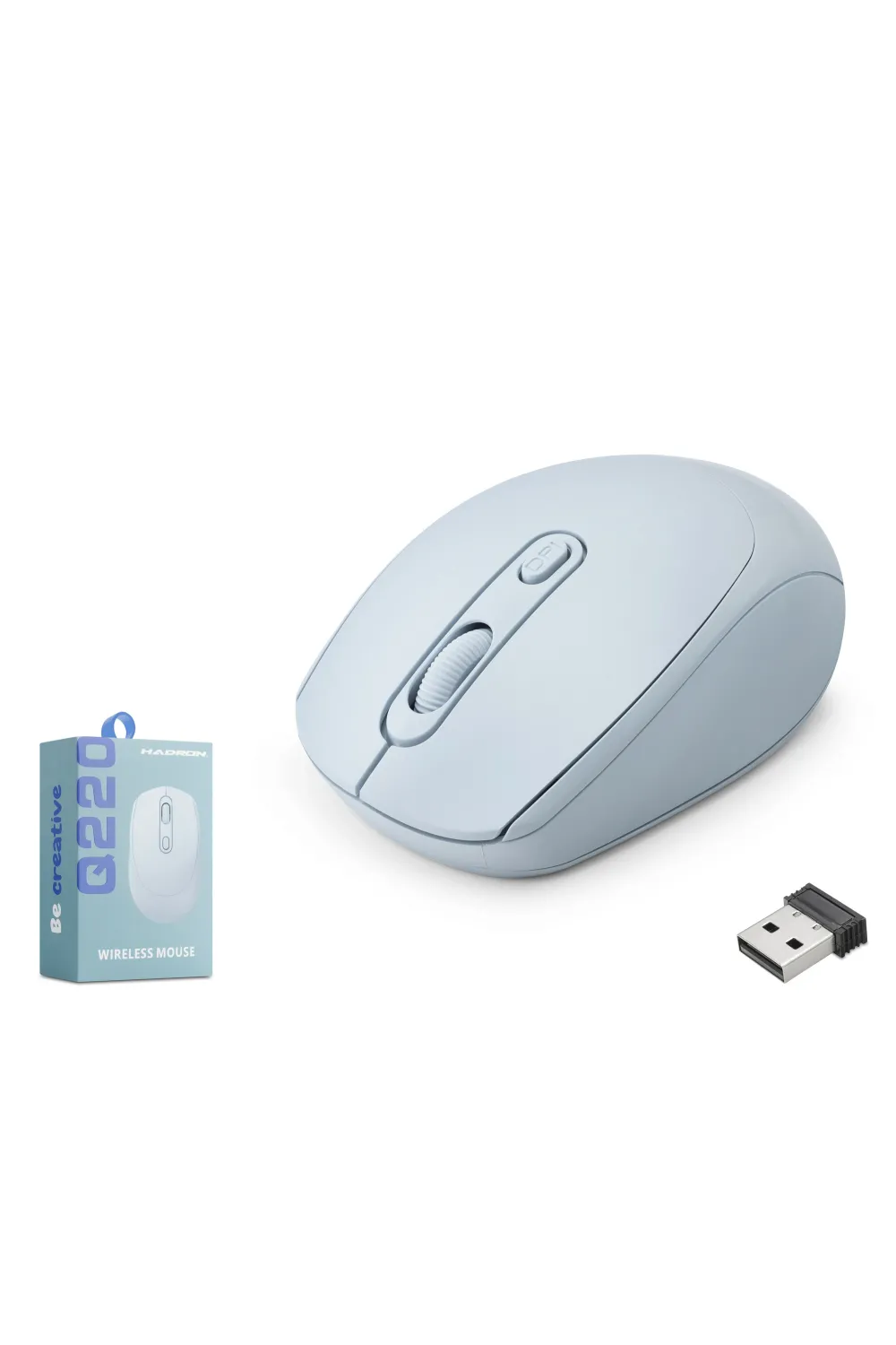 Kablosuz Mouse 1600 Dpi Mavi Q220B