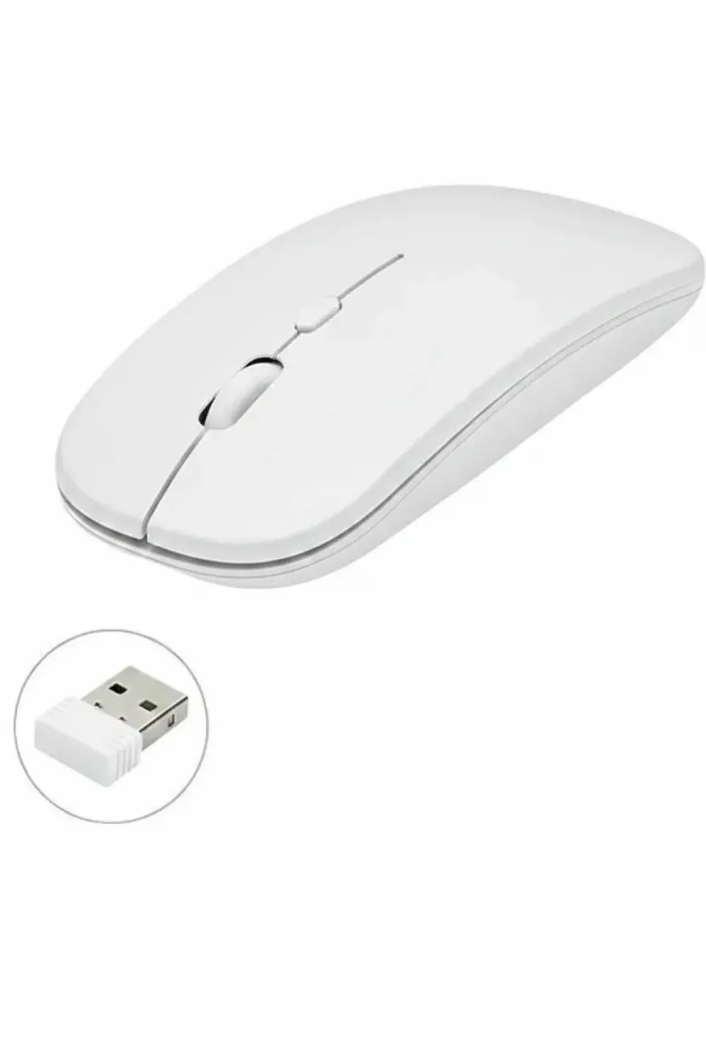 Kablosuz Mouse Fare Şarjlı Bluetooth Wireless Çift Modlu Sessiz