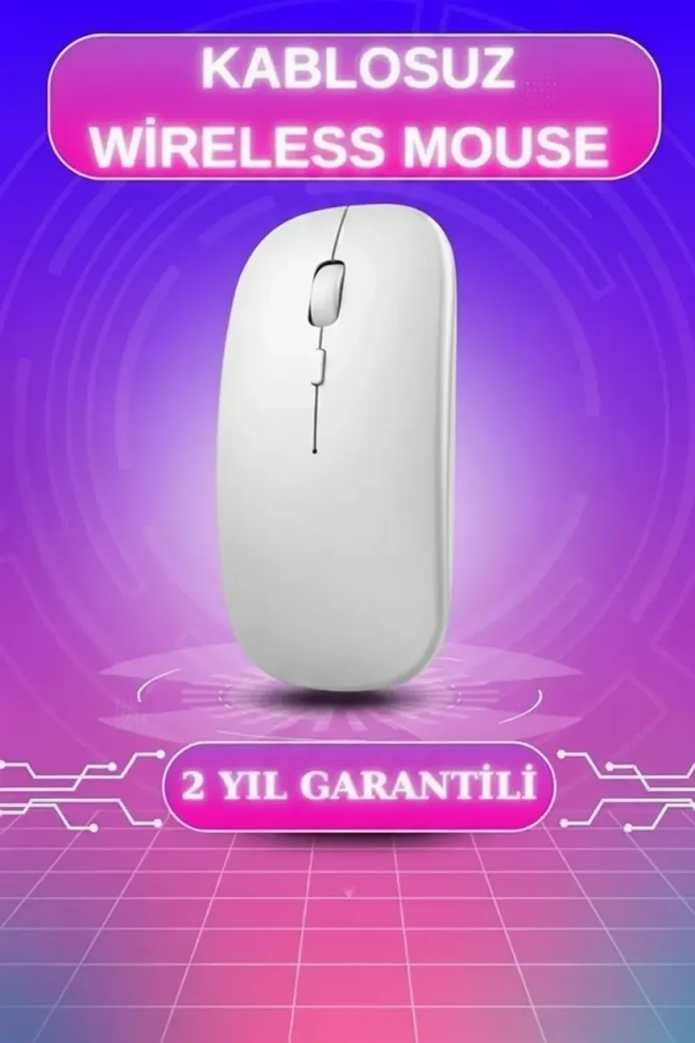 Kablosuz Mouse Fare Şarjlı Bluetooth Wireless Çift Modlu Sessiz