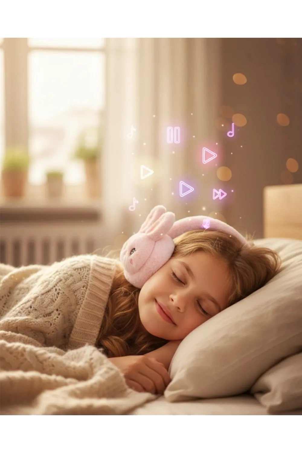 Kablosuz Peluş Bluetooth Kulaklık 40mm Hoparlör Ve Mikrofonlu