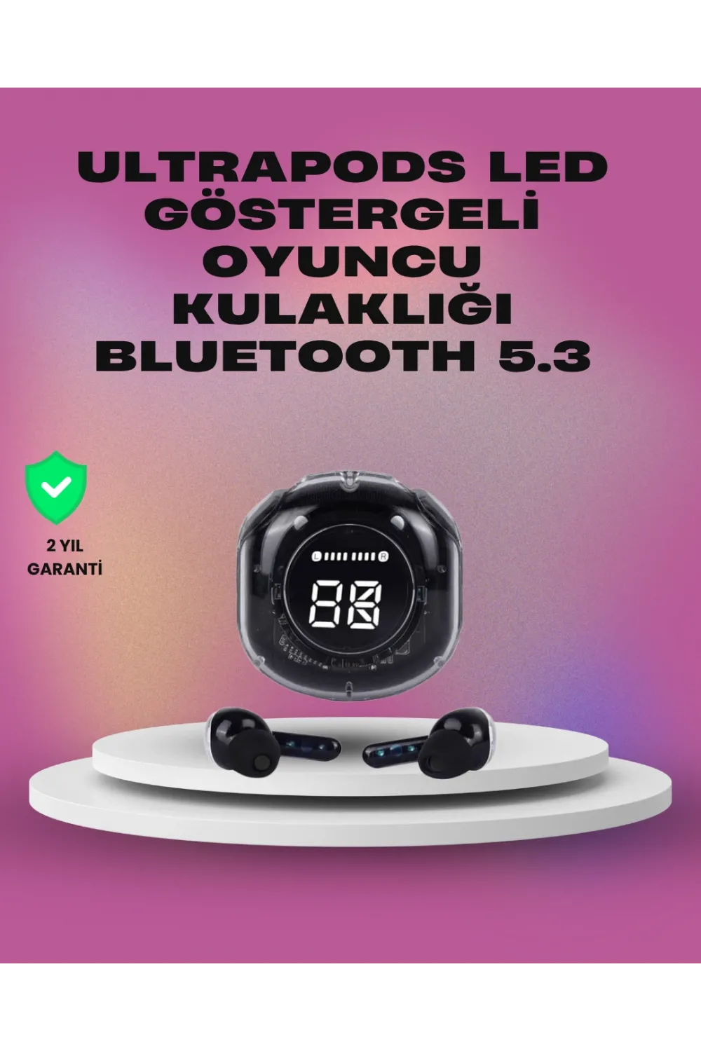 Kablosuz Şarj Destekli Hafif Ve Güçlü Kulaklık