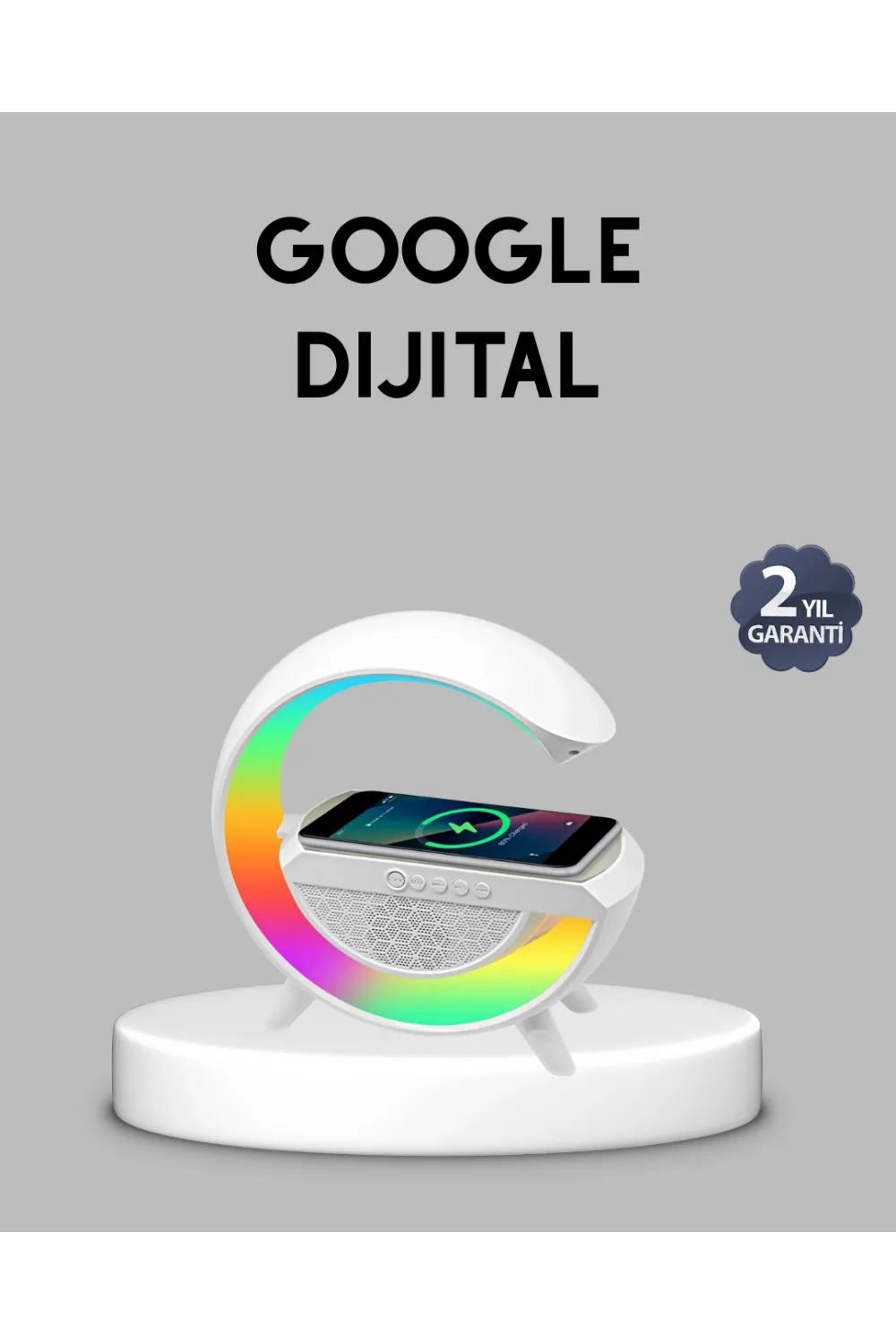 Kablosuz Şarjlı Bluetooth Hoparlör Ve Gece Lambası – Nfc, Fm Radyo, Rgb Işık