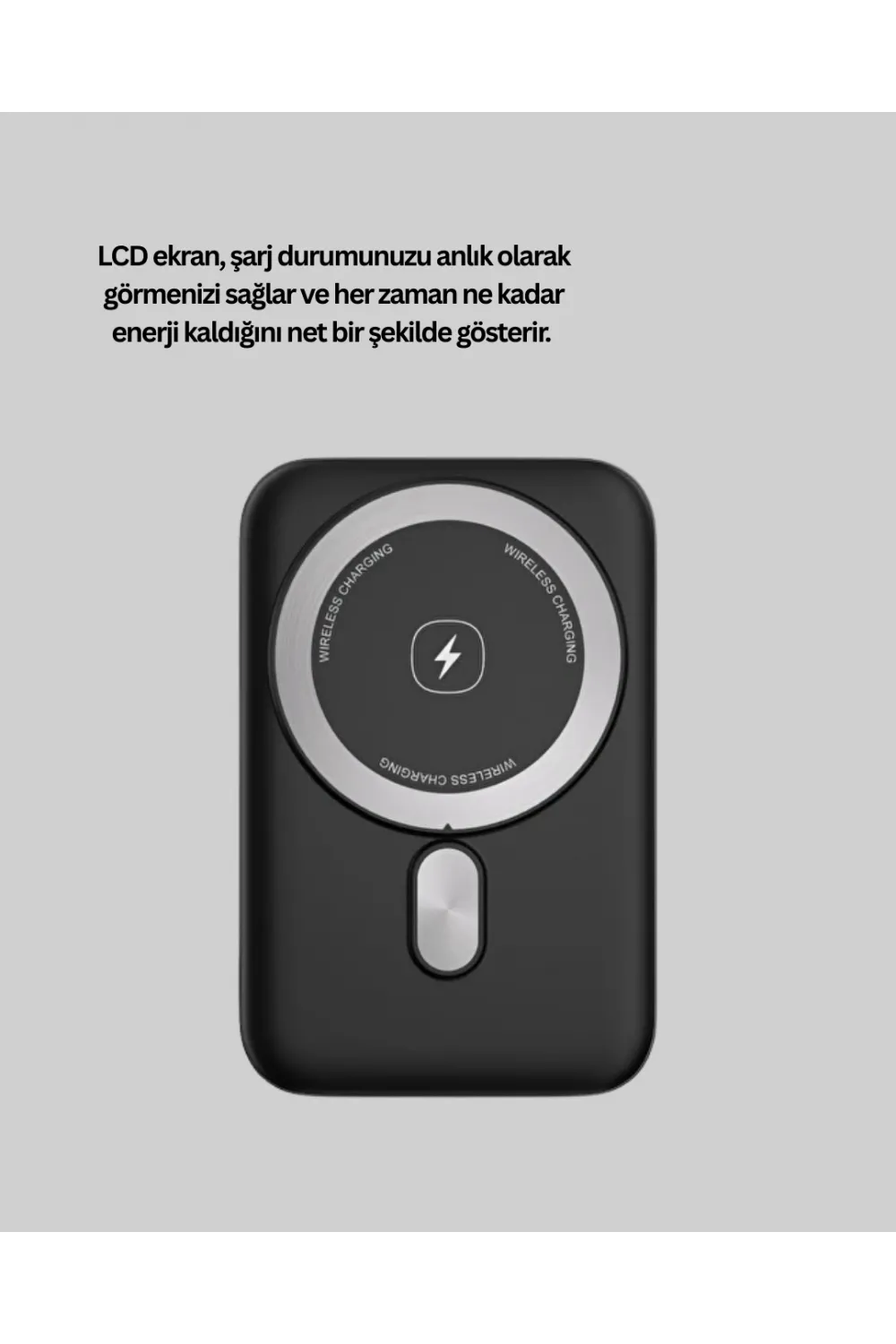 Kablosuz Ve Kablolu Kullanım Sunan Taşınabilir Powerbank