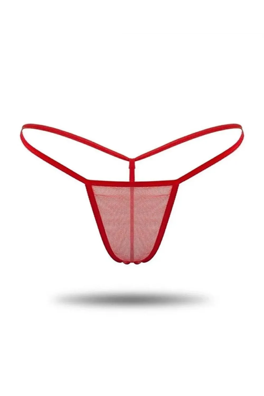 Kadın 3lü Transparan Tül String TG271304