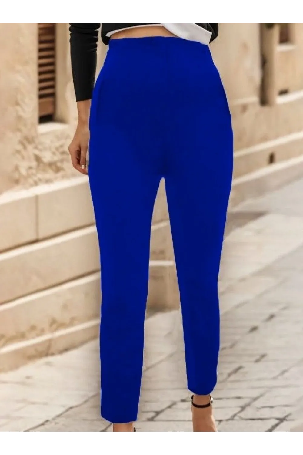 Kadın çima Detay Ithal Krep Pantolon