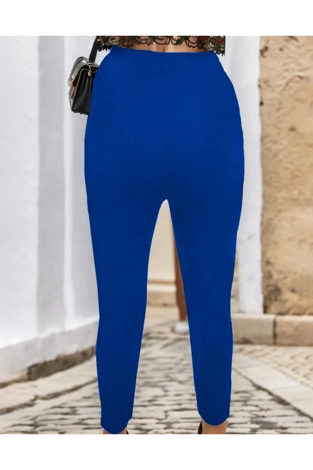 Kadın çima Detay Ithal Krep Pantolon