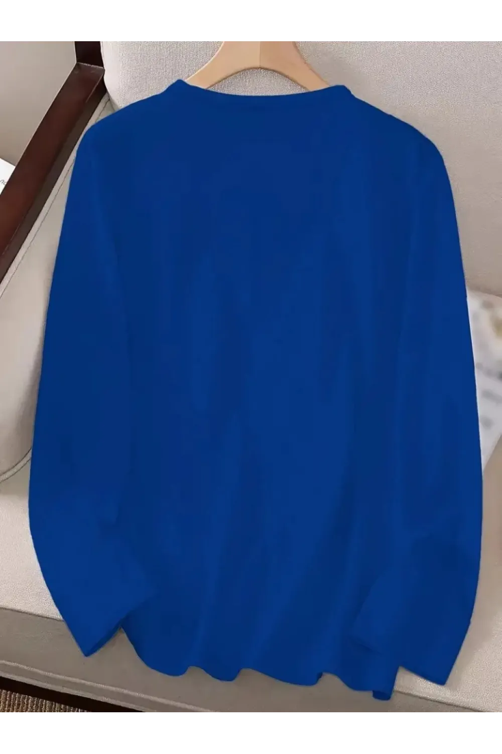 Kadın Uzun Kollu Bisiklet Yaka Ayçiçeği Desenli Viskon Bluz