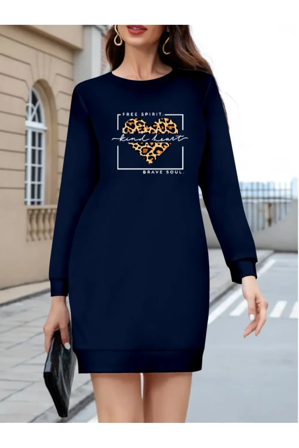 Kadın Uzun Kollu Bisiklet Yaka Desenli Viskon Iki Iplik Bluz