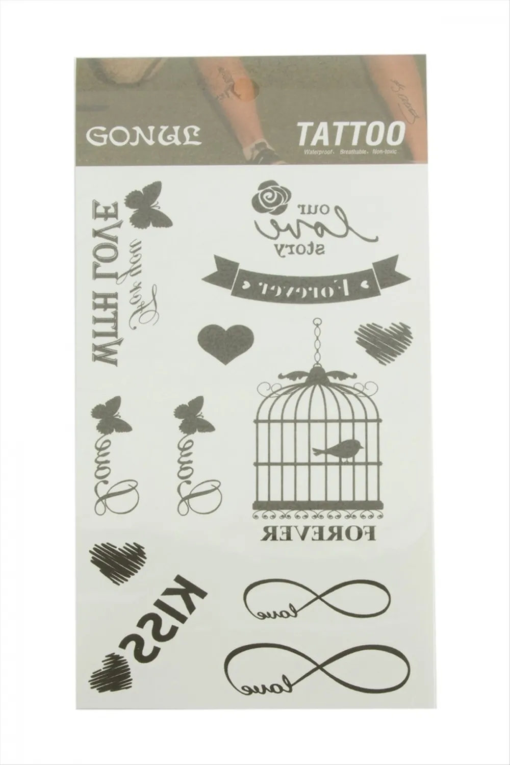 Kafes Tattoo Dövme Sticker