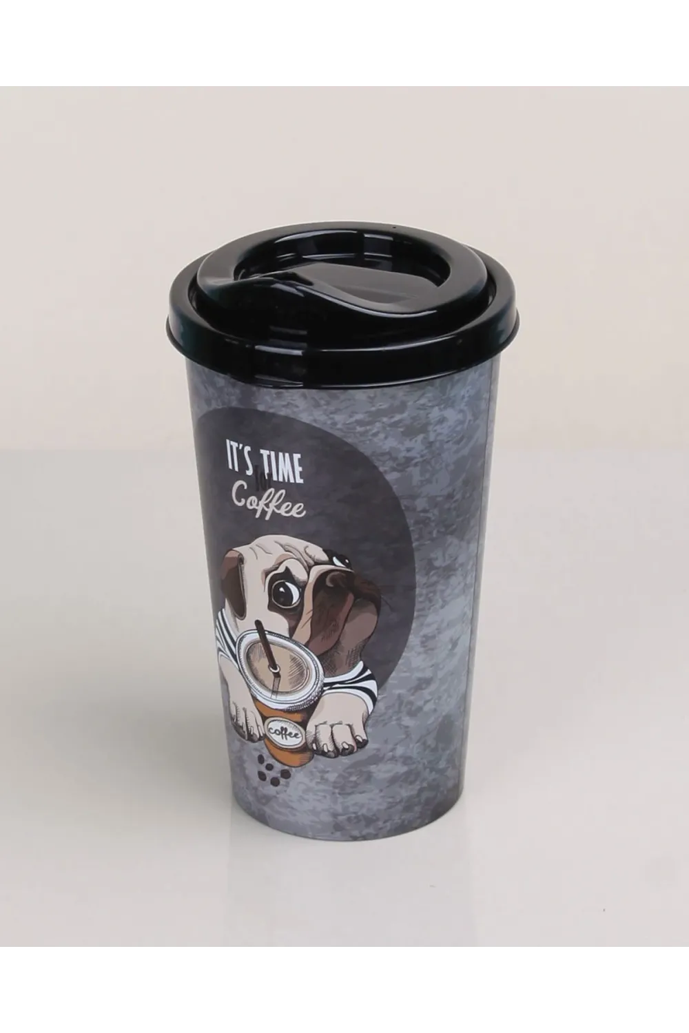 Kahve Bardağı - Kapaklı Desenli 650ml