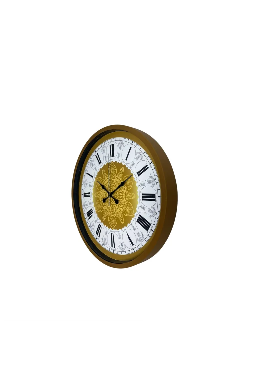 Kahverengi 36 Cm Desenli Duvar Saati