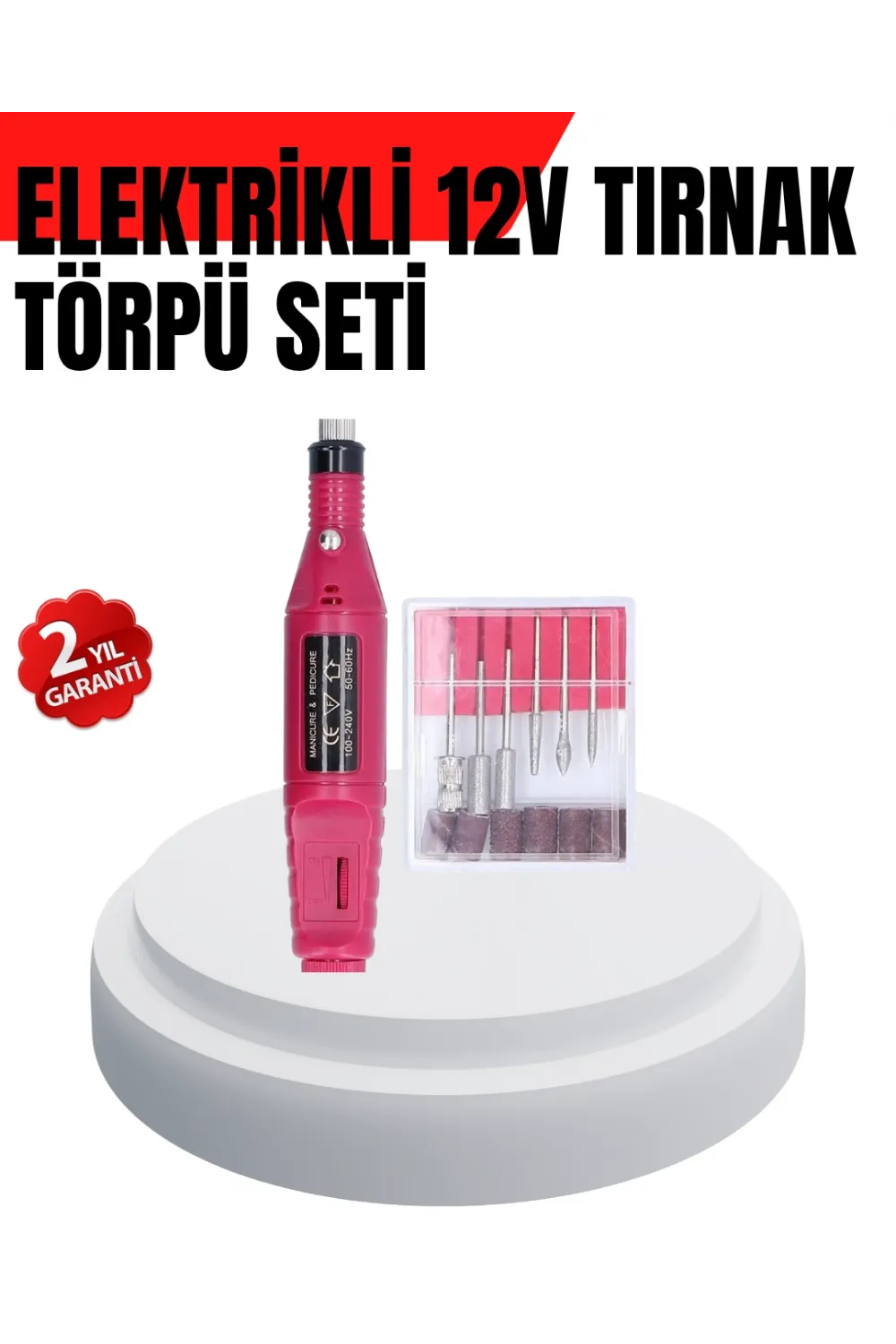 Kalem Tipi Sessiz Manikür Pedikür Cihazı