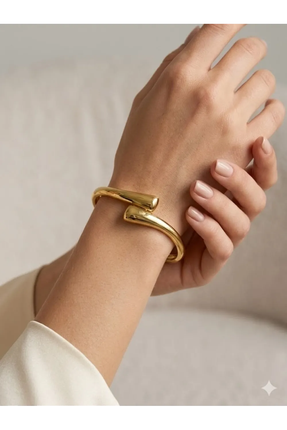 Kalın Damla Model Kelepçe - Kbl0443
