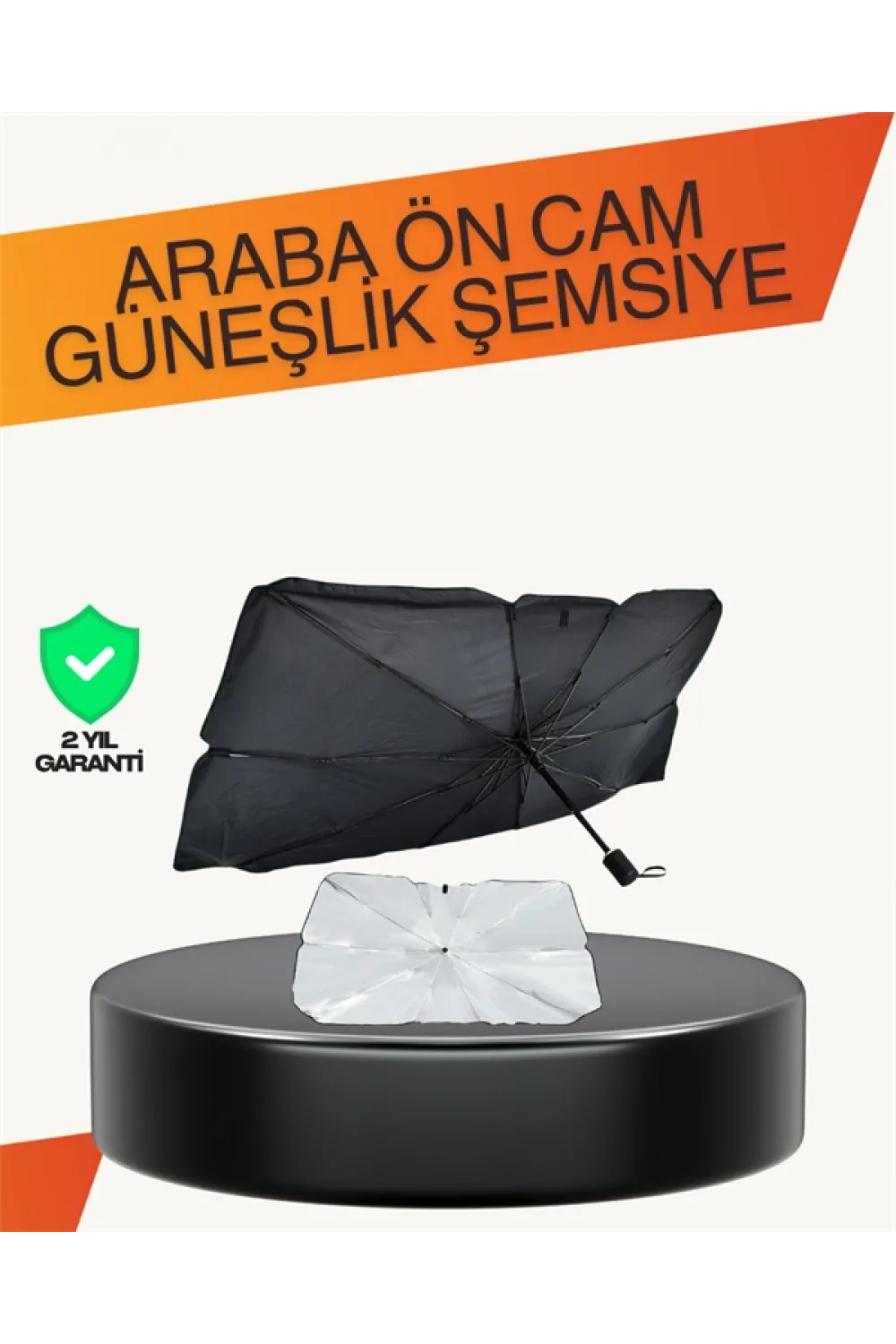 Kalın Kumaşlı Ön Cam Güneşliği – Solmaz, Deforme Olmaz, Uzun Ömürlü
