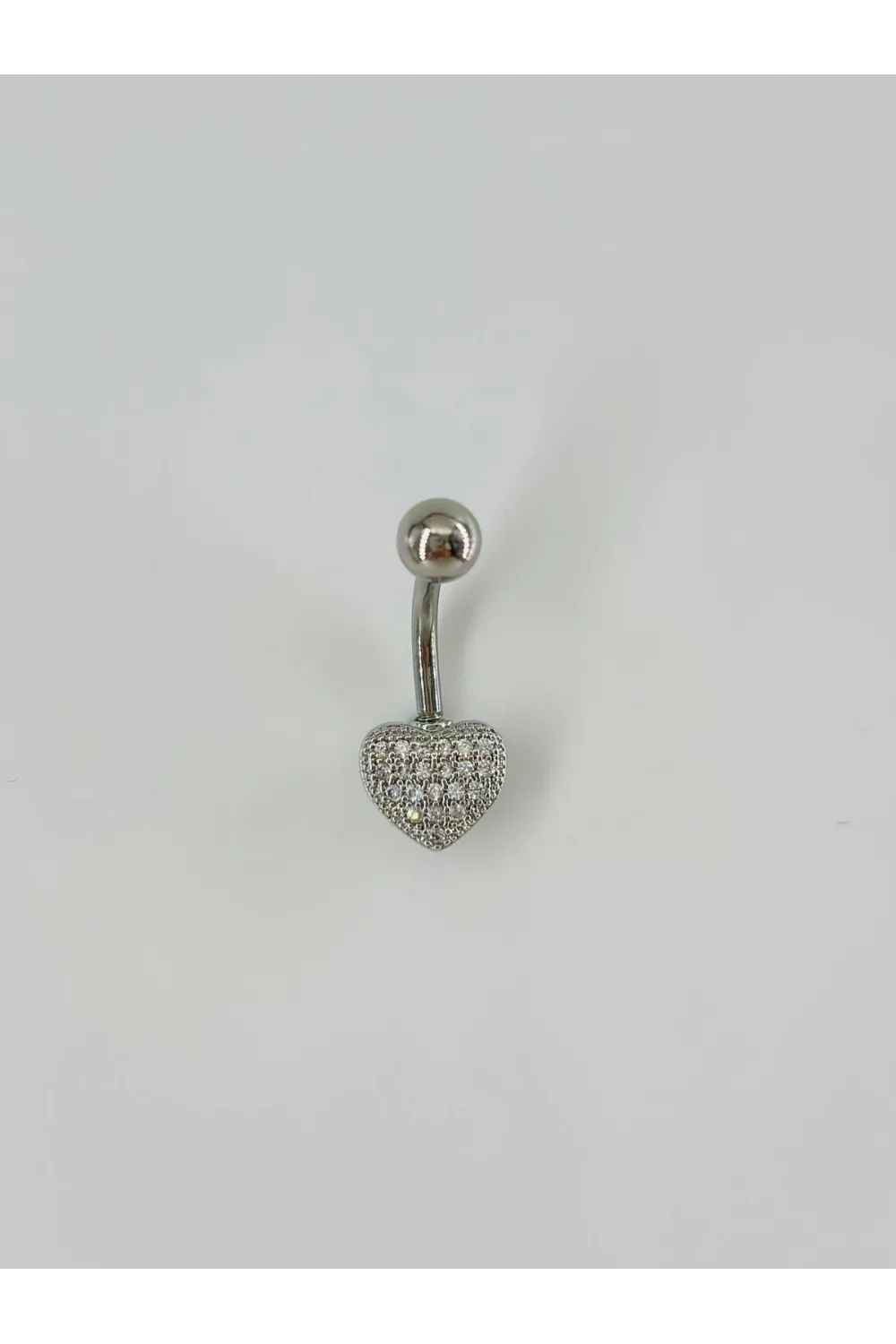 Kalp Detaylı Göbek Piercing - Pg0052