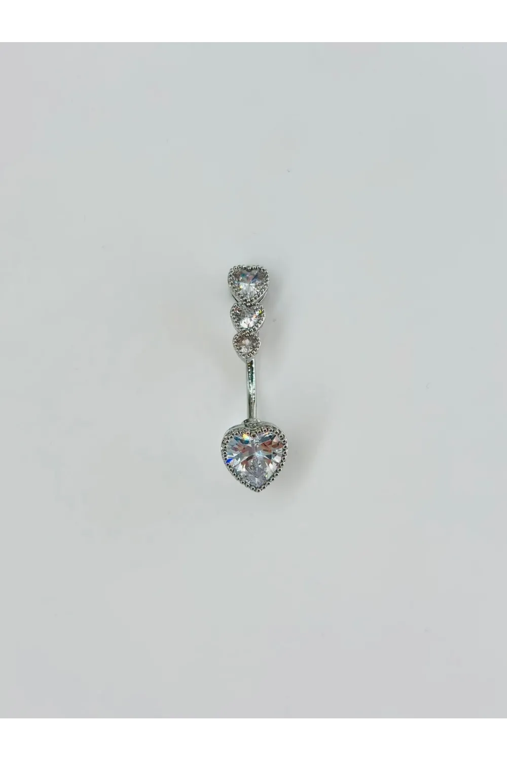 Kalp Detaylı Göbek Piercing - Pg0079