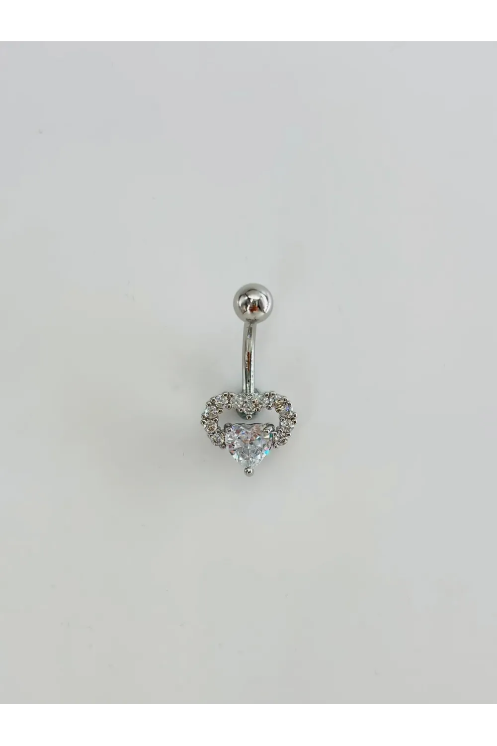 Kalp Detaylı Göbek Piercing - Pg0139