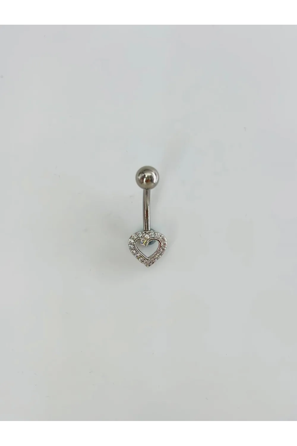 Kalp Detaylı Göbek Piercing - Pg0145