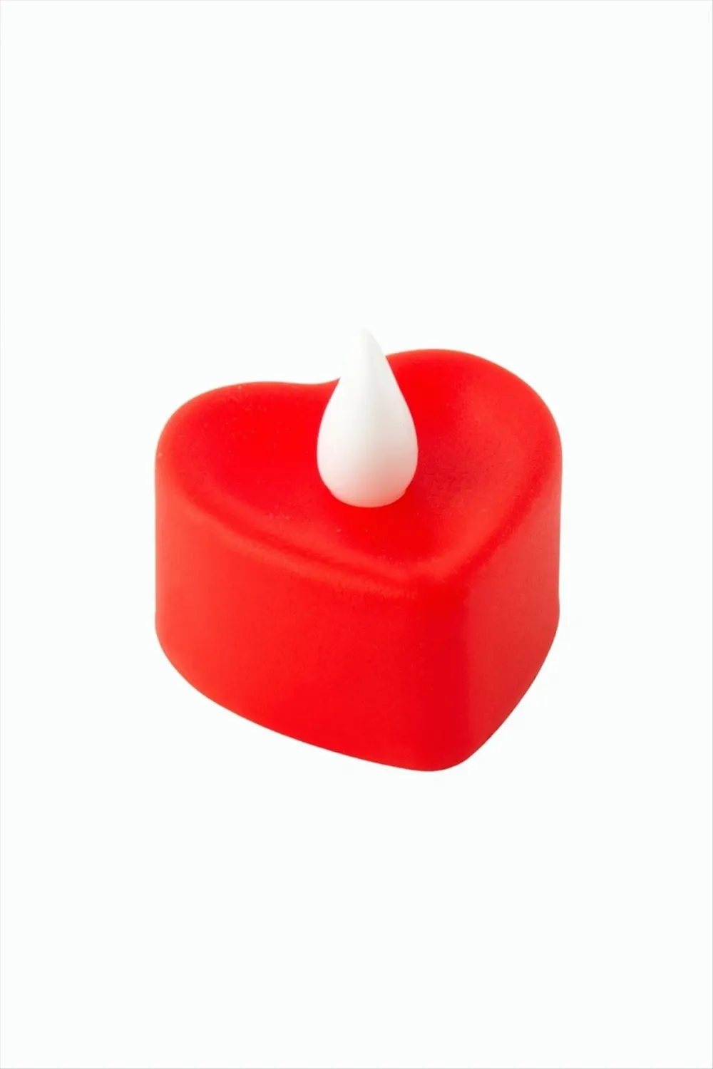 Kalp Şekilli Işıklı Mum 4 cm