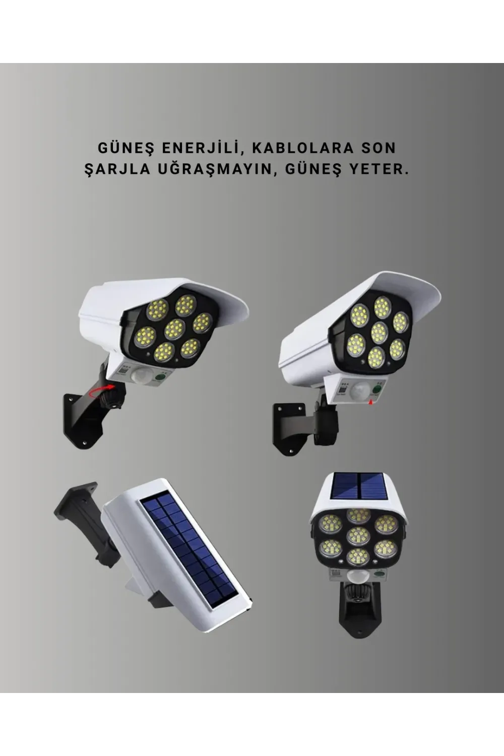 Kamera Görünümlü Bahçe Lamba
