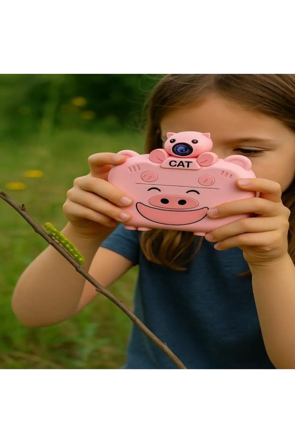 Kameralı Fotoğraf Yazıcısı Pembe Renk