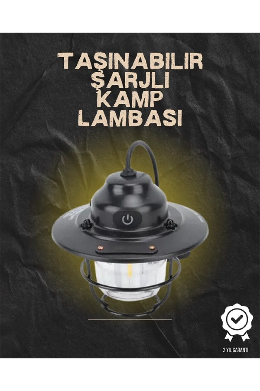 Kamp Ve Bahçe İçin Retro Led Fener – Sıcak Işık, Uzun Ömürlü Batarya