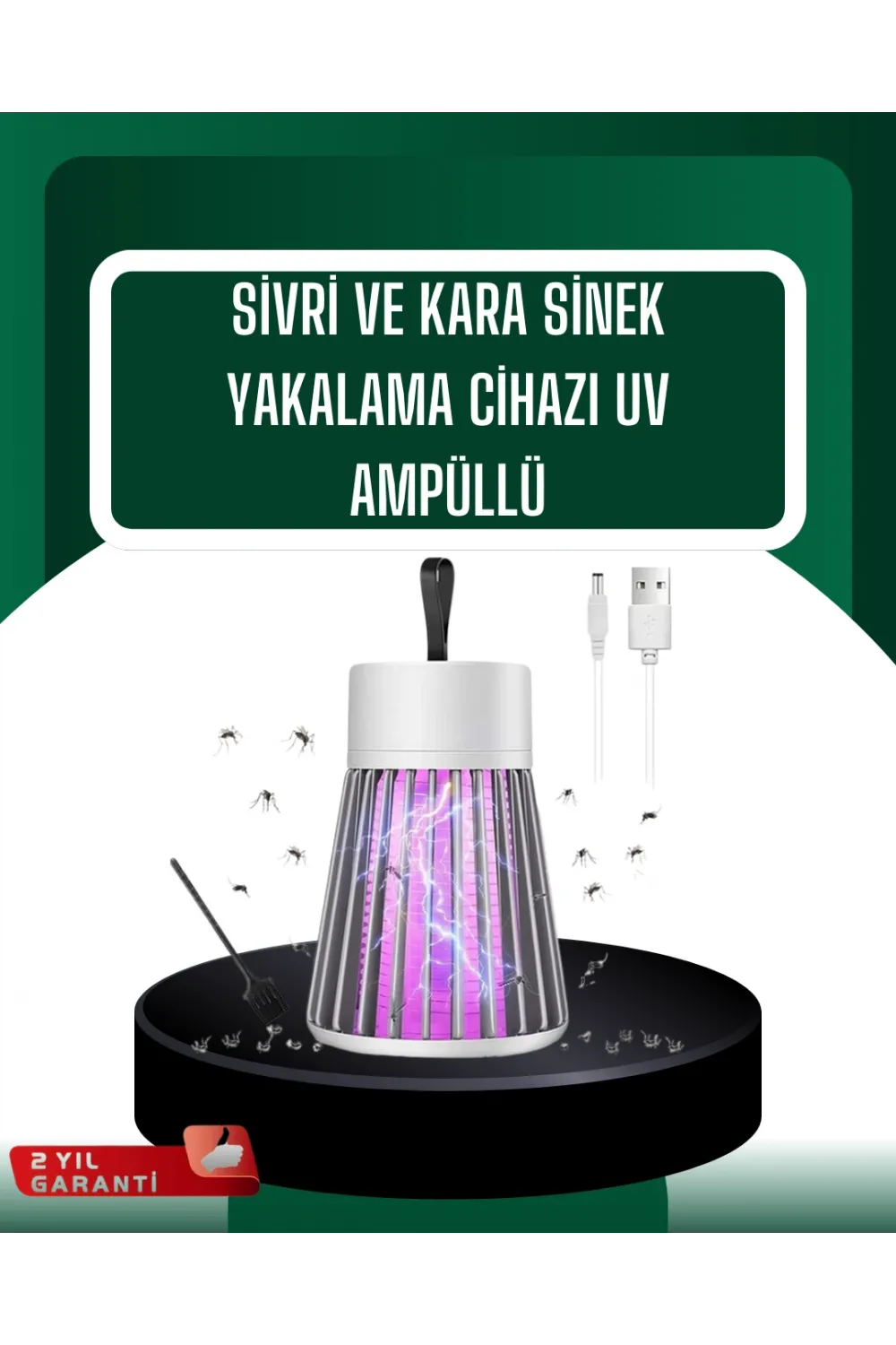Kamp Ve Bahçe İçin Şarjlı Böcek Kovucu Lamba