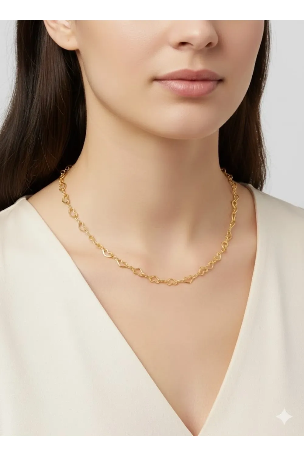   Kaplama Zincir Pirinç   Cm Kolye Zincir 60 Cm - Kl0249