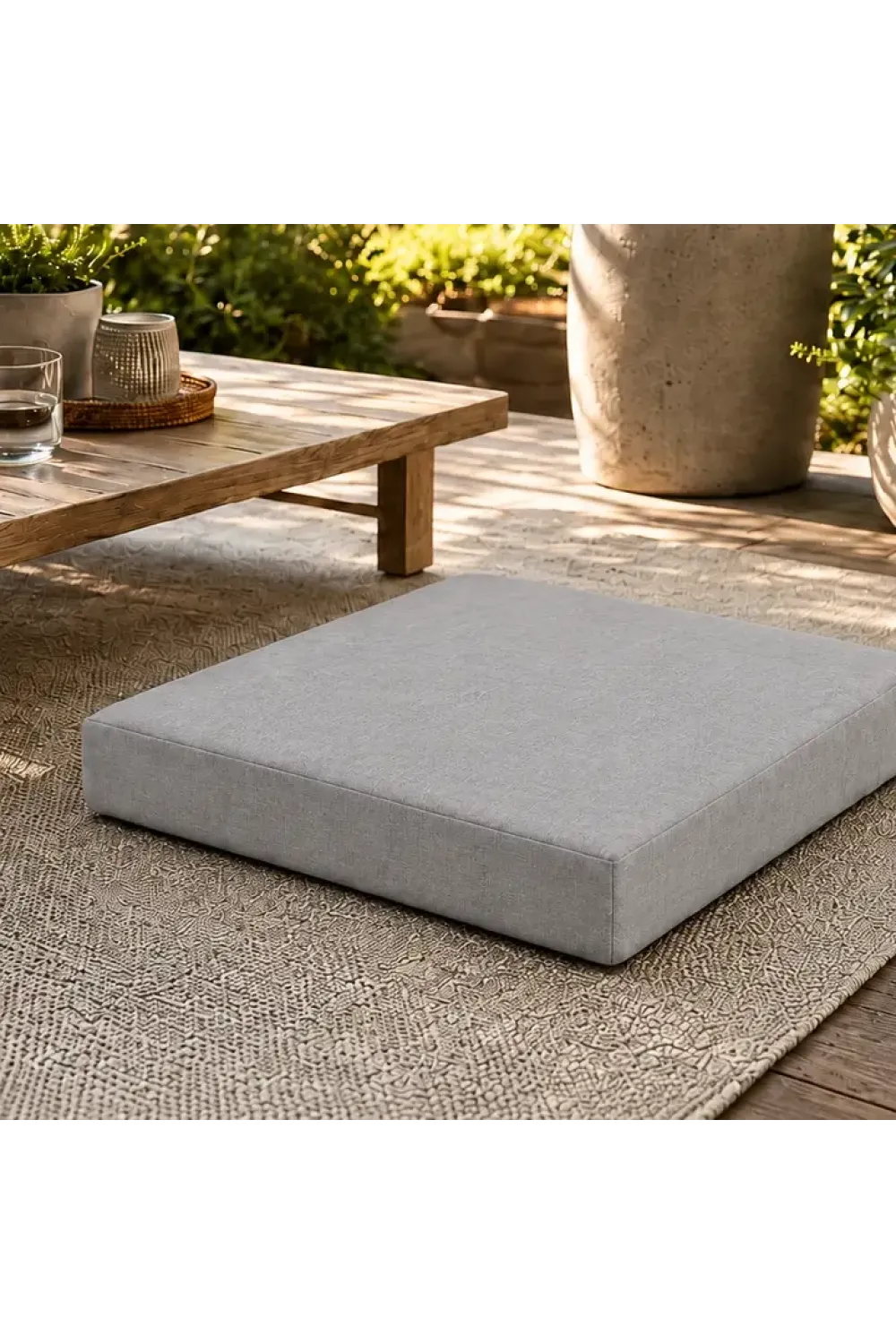 Kare Blok Minder · 50 × 50 × 7 cm · Gri