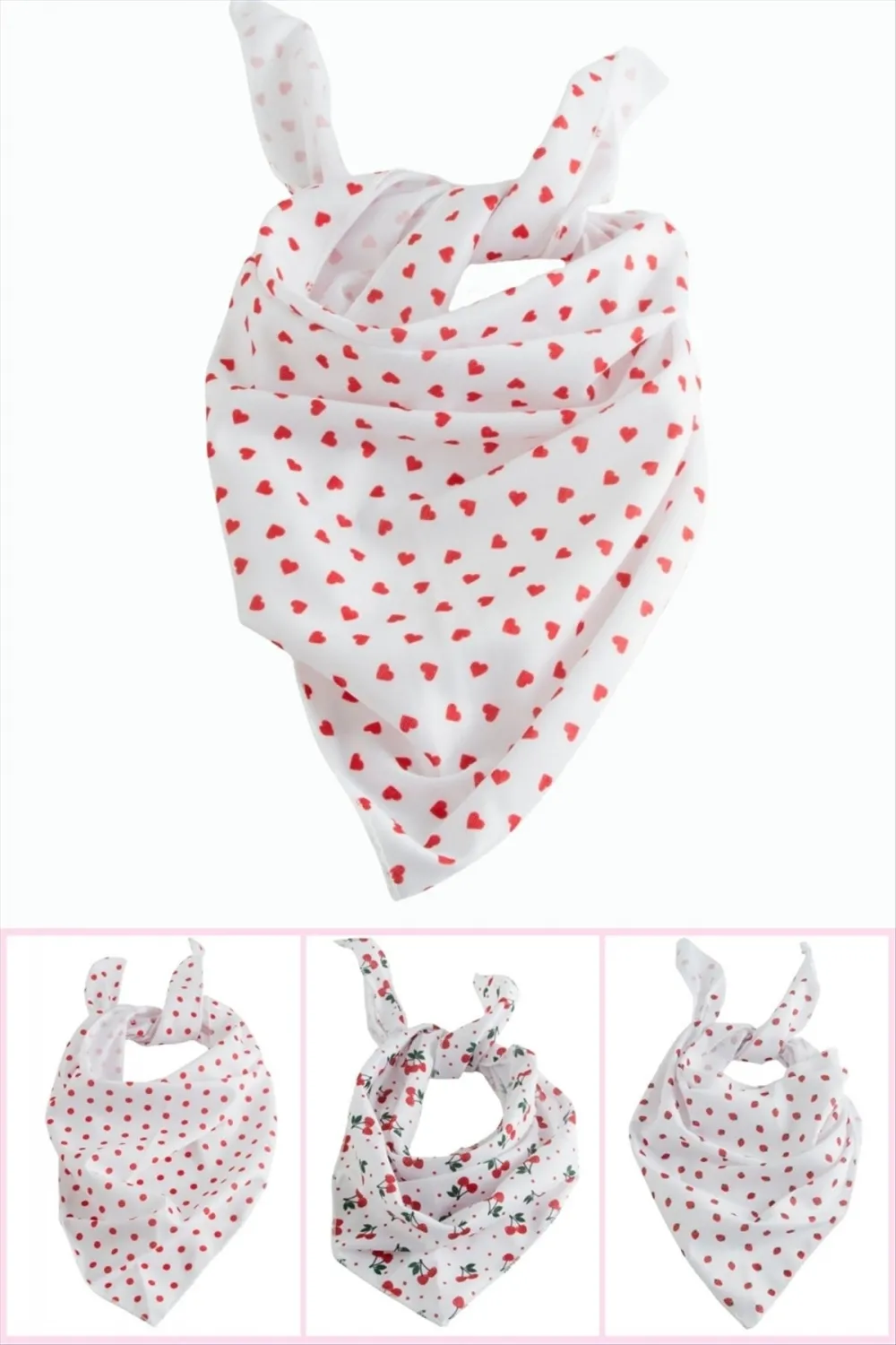 Karışık Desenli Üçgen Bandana 30*60